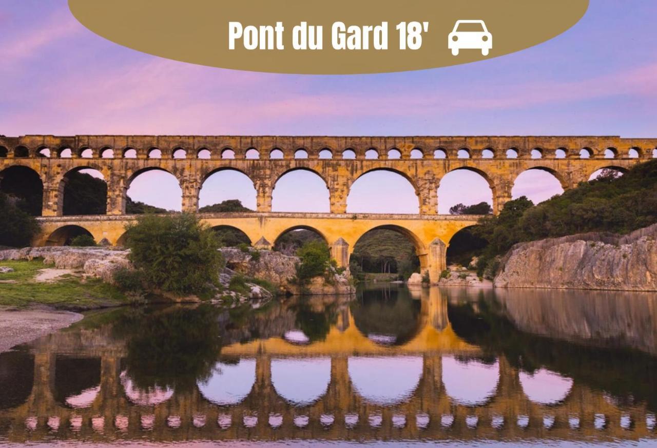La Casita - Studio Confort Avec Parking Prive - Lit Douillet - Centre Uzes, Pont Du Gard Exteriör bild